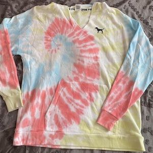 Victoria’s Secret PINK Tie Dye Oversized Hoodie